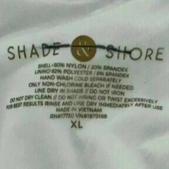 Shade & Shore Women's Red White Striped Hipster Bikini Bottom Size Extra Large - Picture 6 of 6